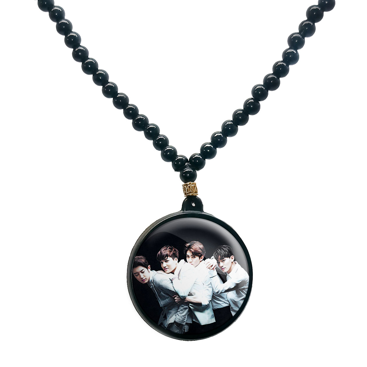 گردنبند پرمانه طرح exo کد pmd.14183 مدل دو طرفه