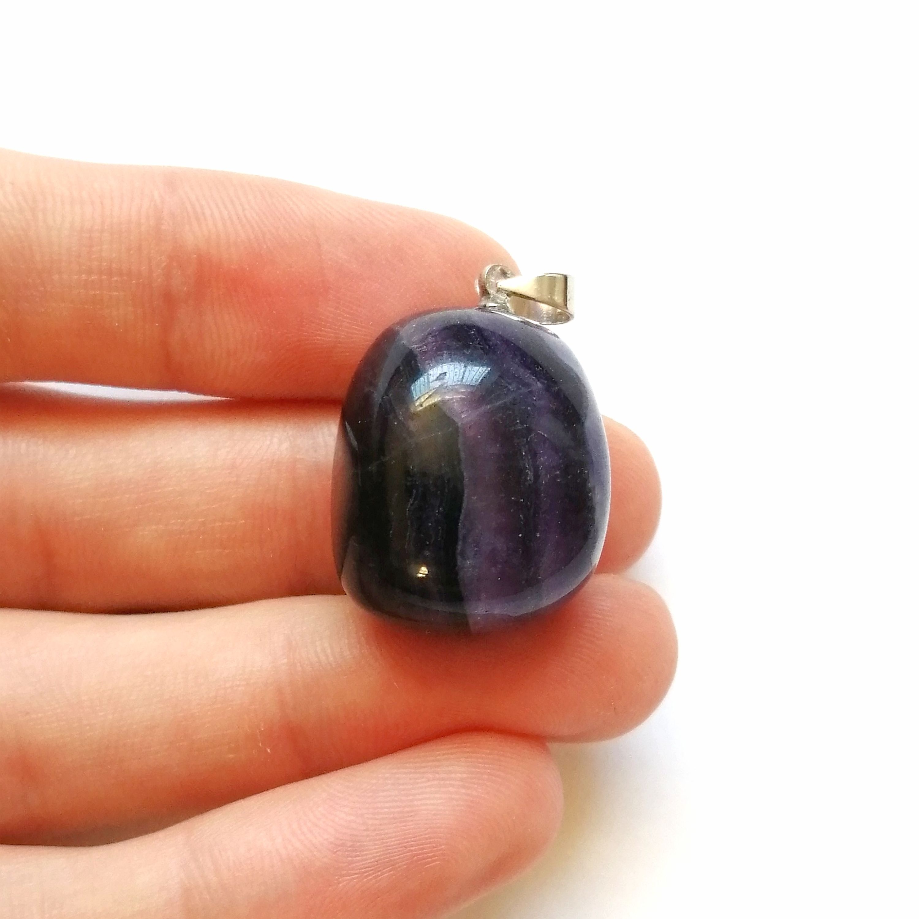 گردنبند فلوریت بنفش کد 1