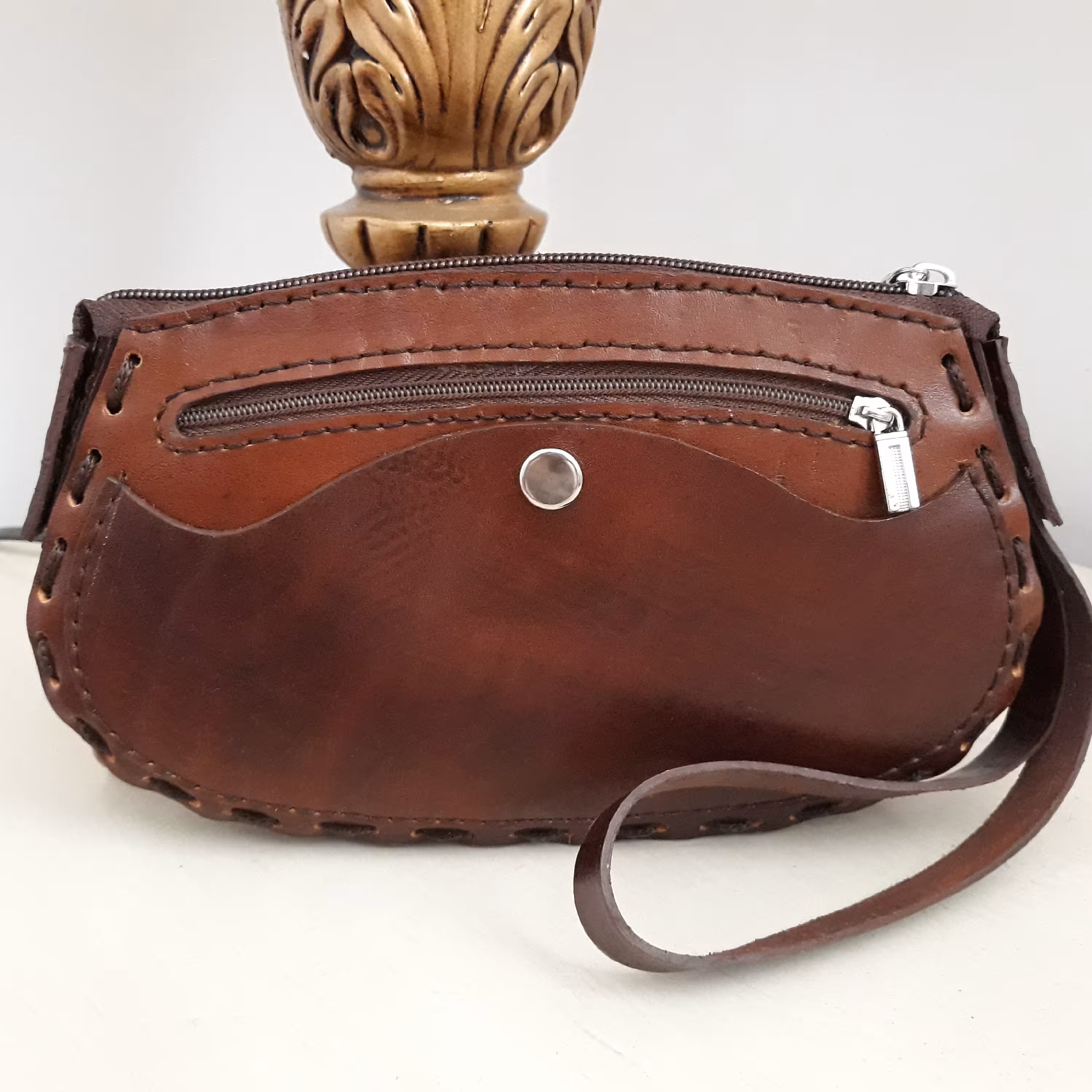 کیف دستی چرم طبیعی دستدوز زنانه