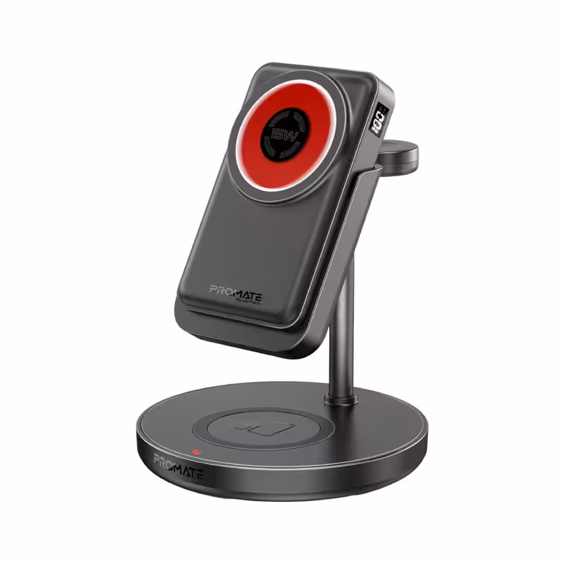 شارژر بی سیم پرومیت مدل PROMATE ROVERPACK