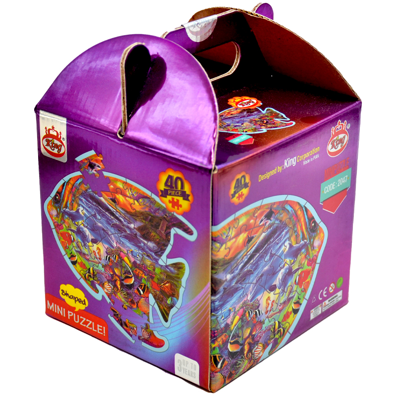 پازل 40 تکه کینگ مدل فانتزی طرح ماهی