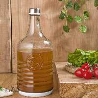 بطری روستیک درب استیل (سه سایز) لیمون