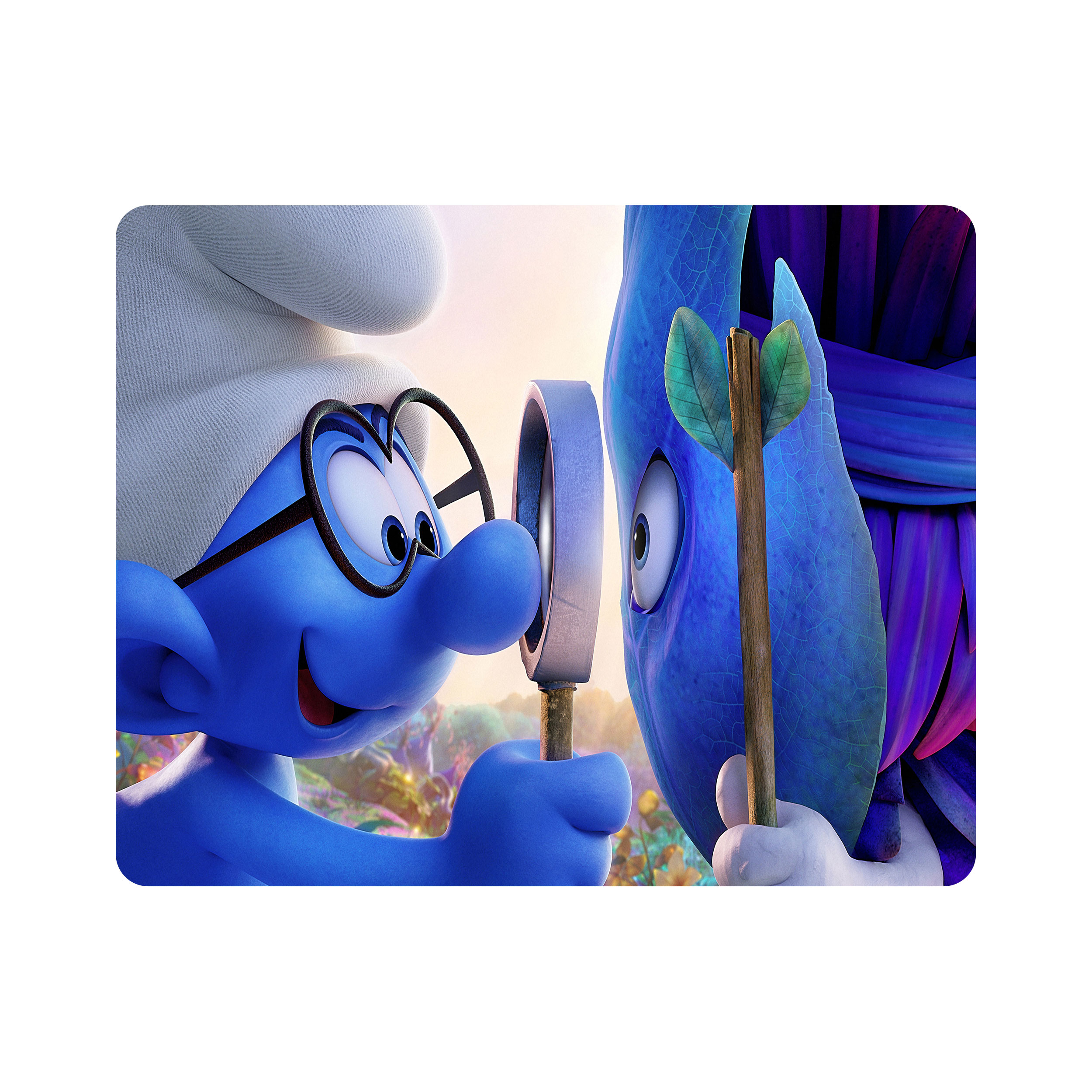 ماوس پد اطلس آبی طرح کارتون اسمورف ها مدل T6261