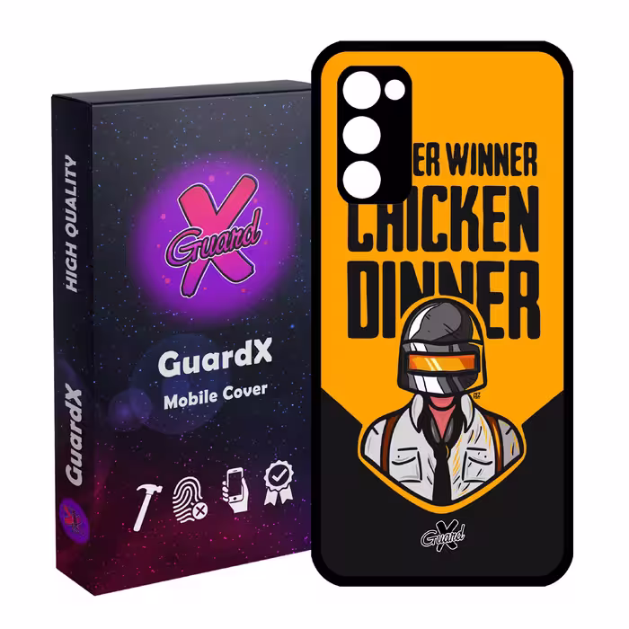 کاور گارد ایکس طرح Pubg مدل Glass10182 مناسب برای گوشی موبایل سامسونگ Galaxy S20 FE