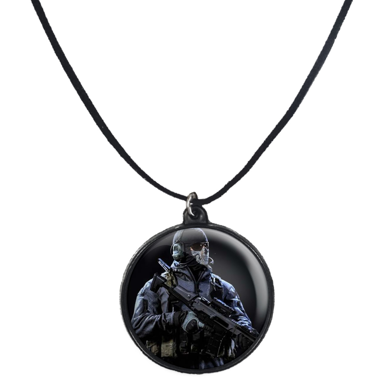 گردنبند پرمانه طرح call of duty کد pmb.7501 مدل دو طرفه