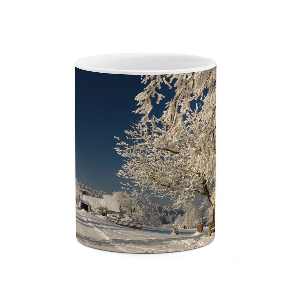 ماگ کاکتی طرح منظره برفی مدل mgs14947