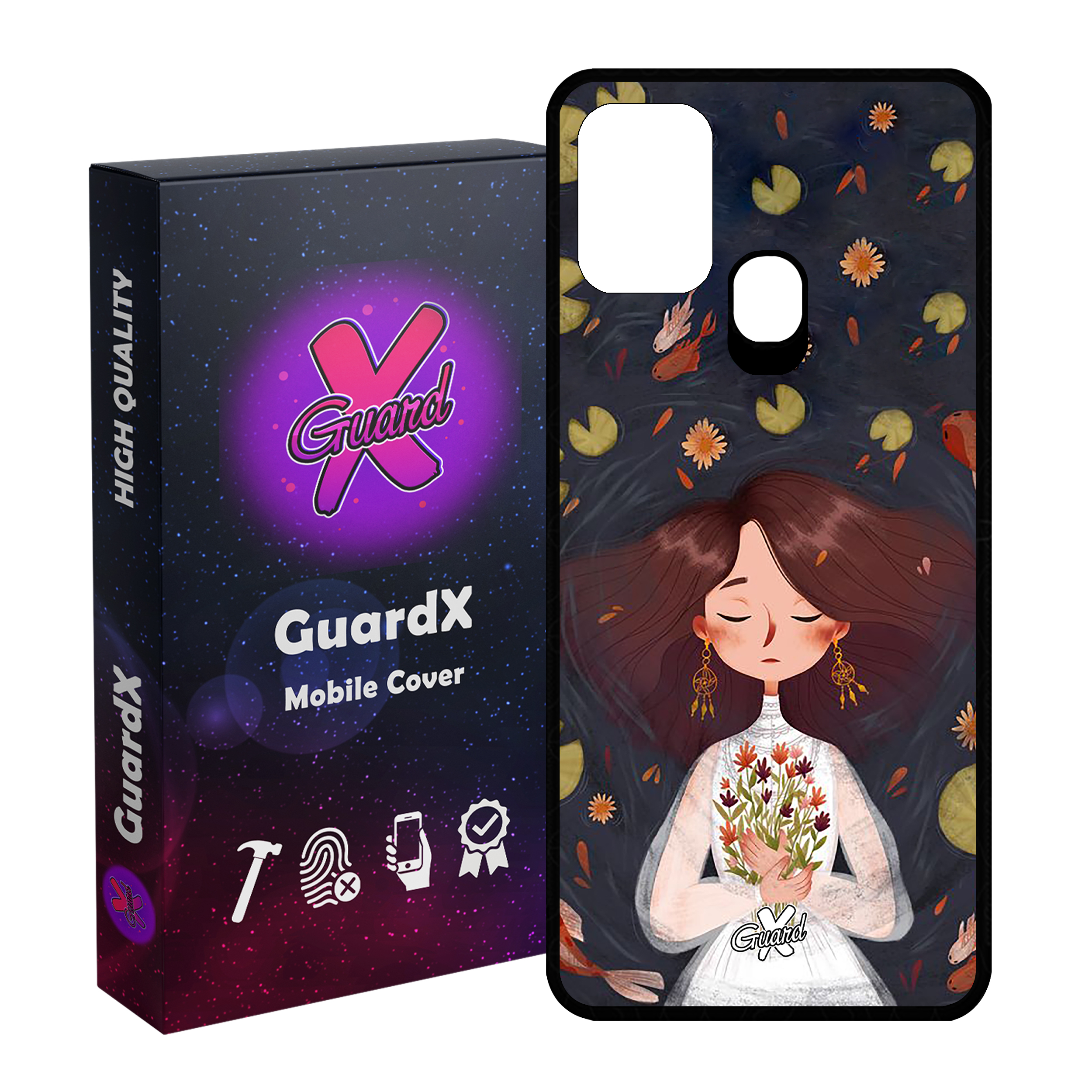 کاور گارد ایکس طرح دختر مدل Glass10326 مناسب برای گوشی موبایل سامسونگ Galaxy M31 / M31 Prime / F41