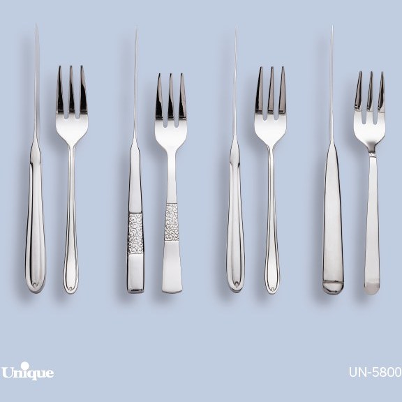 ست کارد و چنگال دسته استیل یونیک کد محصول: UN-5800