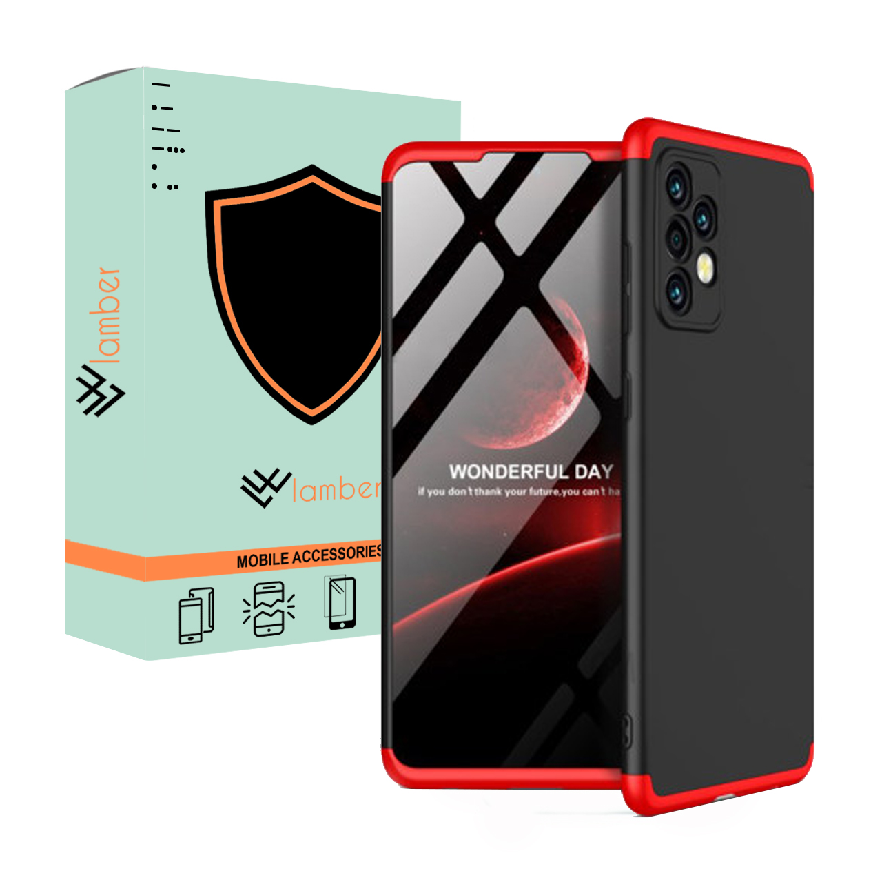 کاور 360 درجه لمبر مدل LAMGK-1 مناسب برای گوشی موبایل سامسونگ Galaxy A32 4G