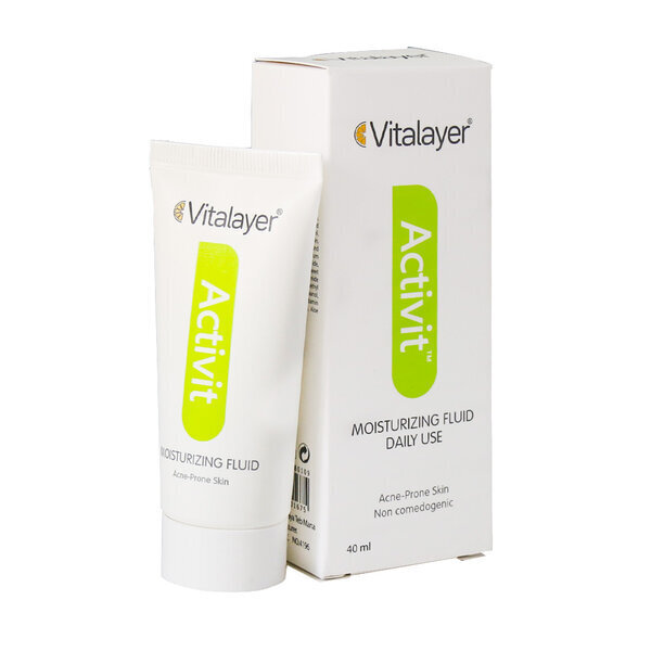 ویتالایر لوسیون فلوئید مرطوب کننده پوست چرب 40 میل ACTIVIT FLUID