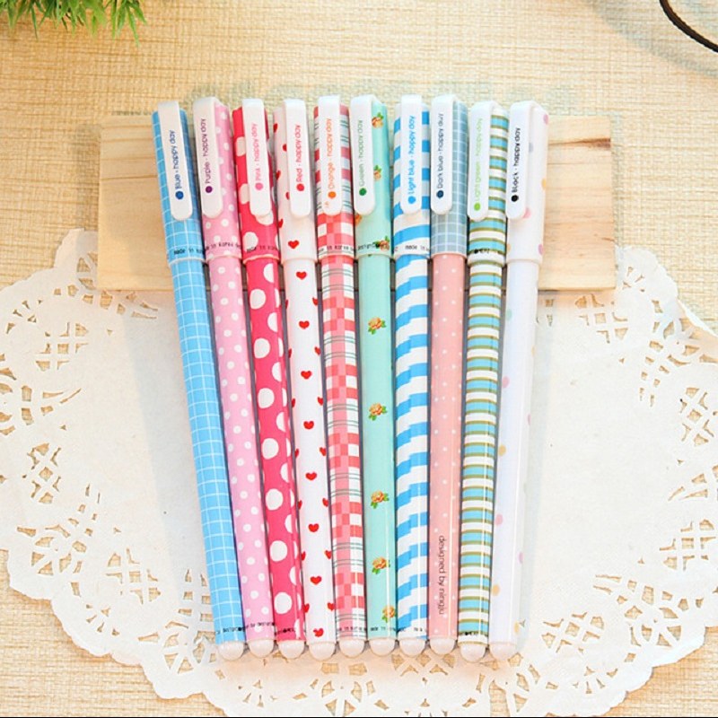 پک 10 عددی خودکار ژله ای رنگی با کیفیت 10 رنگ کاربردی طرح شش