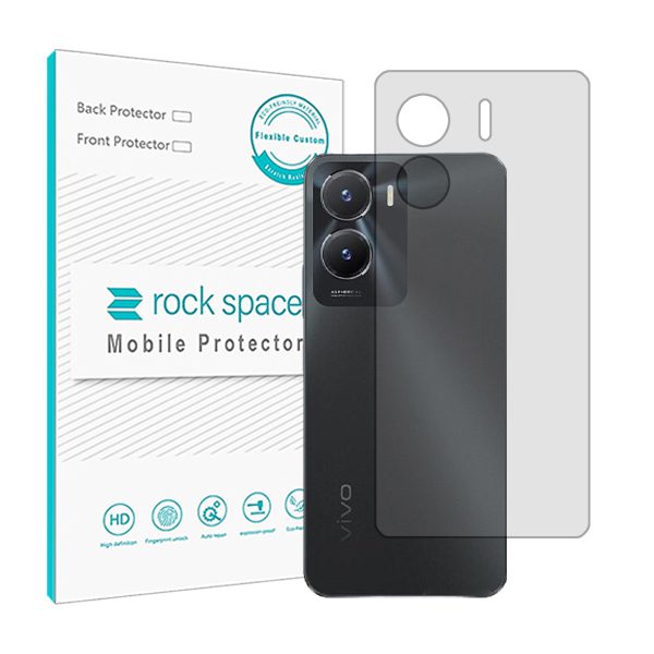 گلس محافظ پشت گوشی ویوو Y35 5G مدل نانو هیدروژل شفاف برند راک اسپیس کد S