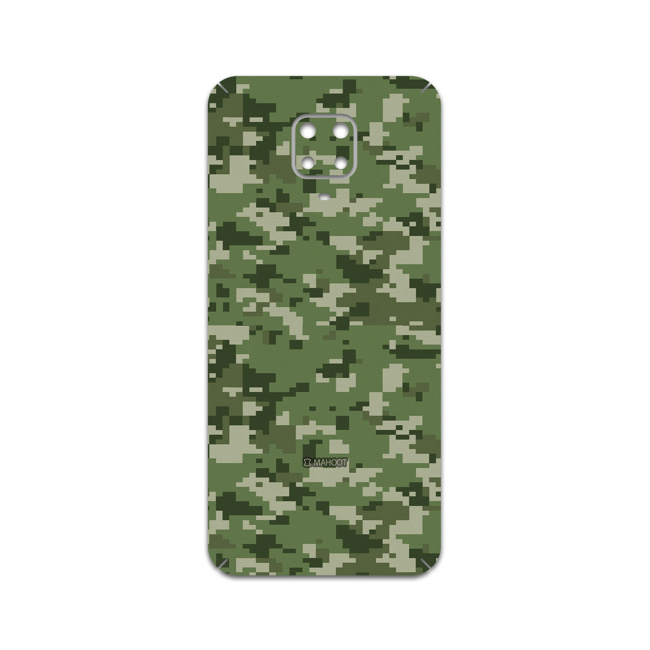 برچسب پوششی ماهوت مدل Army-Green-Pixel مناسب برای گوشی موبایل شیائومی Redmi Note 9 Pro