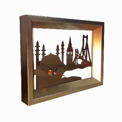 ساعت رومیزی روشا طرح استانبول کد 01