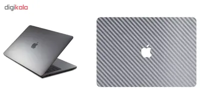 برچسب پوششی ماهوت طرح Silver Carbon مناسب برای لپ تاپ Macbook 12inch Retina