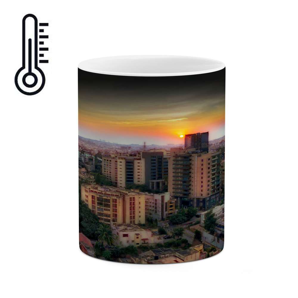 ماگ حرارتی کاکتی طرح شهر مدل mgh15219