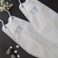 ماسک سه بعدی 6 لایه25عددی لوگودار برند فست طرح تابستان