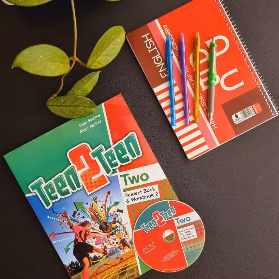 Teen 2 teen Two کتاب تین تو تین 2،QR کد حاوی فایلهای صوتی،teen2teen 2