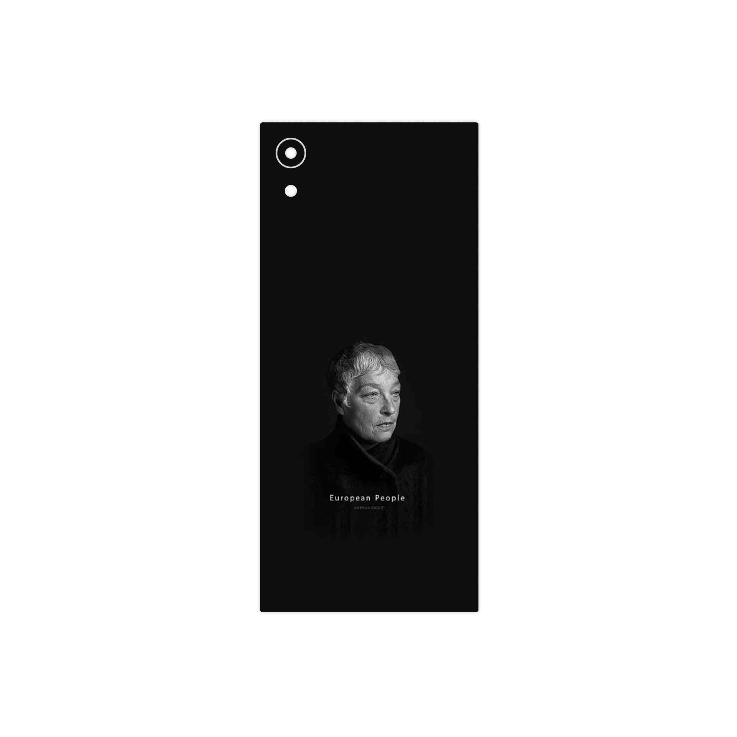 برچسب پوششی ماهوت مدل Portrait of a European Woman مناسب برای گوشی موبایل سونی Xperia XA1