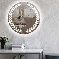 اینه بک لایت پدیده پلاس لمسی مدل برگ