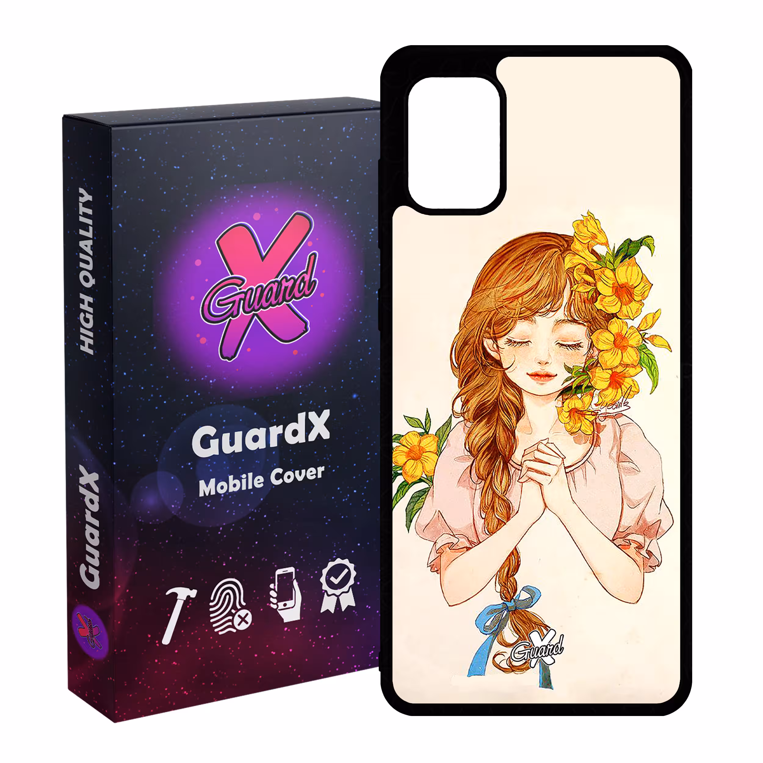 کاور گارد ایکس طرح دختر مدل Glass10317 مناسب برای گوشی موبایل سامسونگ Galaxy A31
