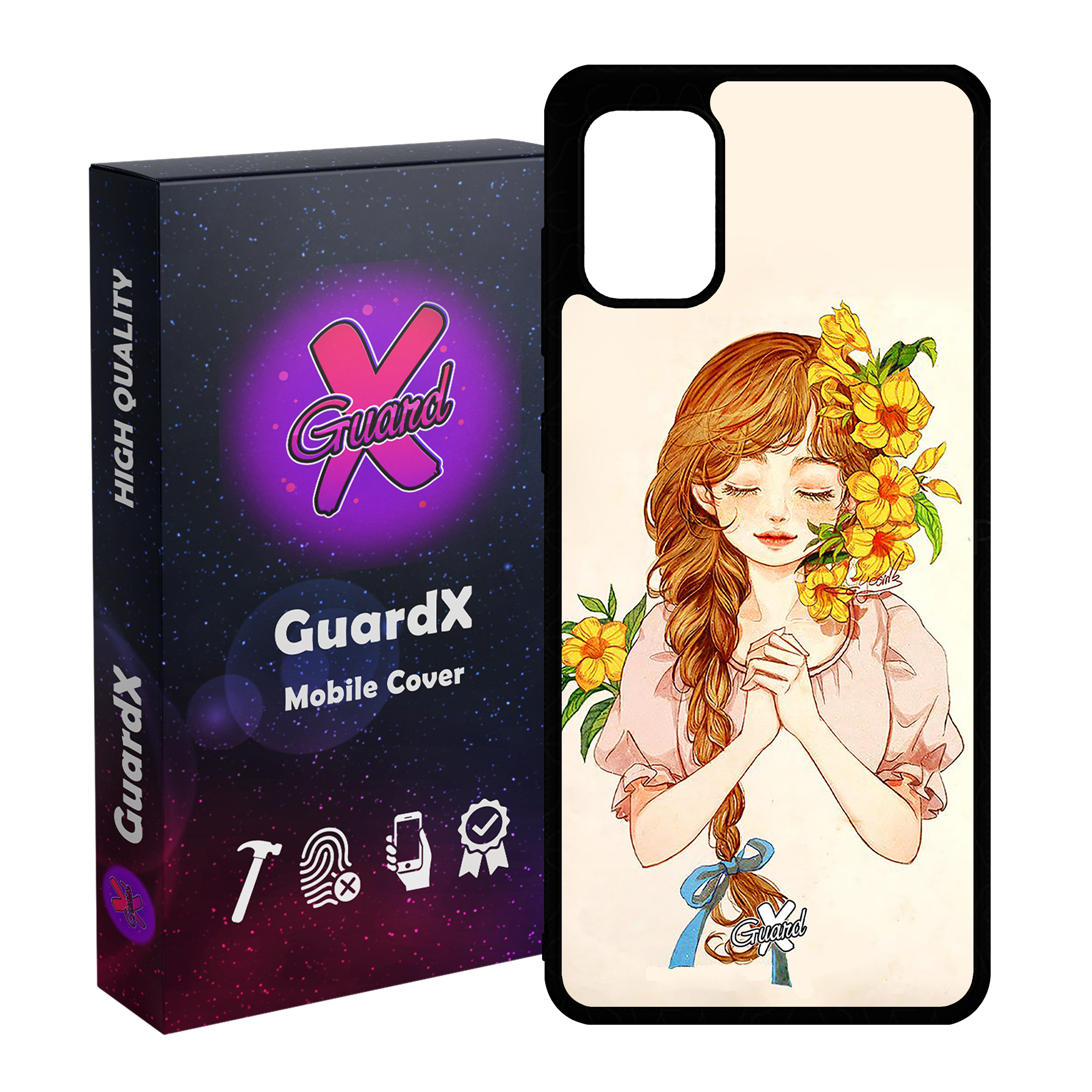 کاور گارد ایکس طرح دختر مدل Glass10317 مناسب برای گوشی موبایل سامسونگ Galaxy A31