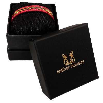 دستبند چرم وارک مدل آلما کد rb89