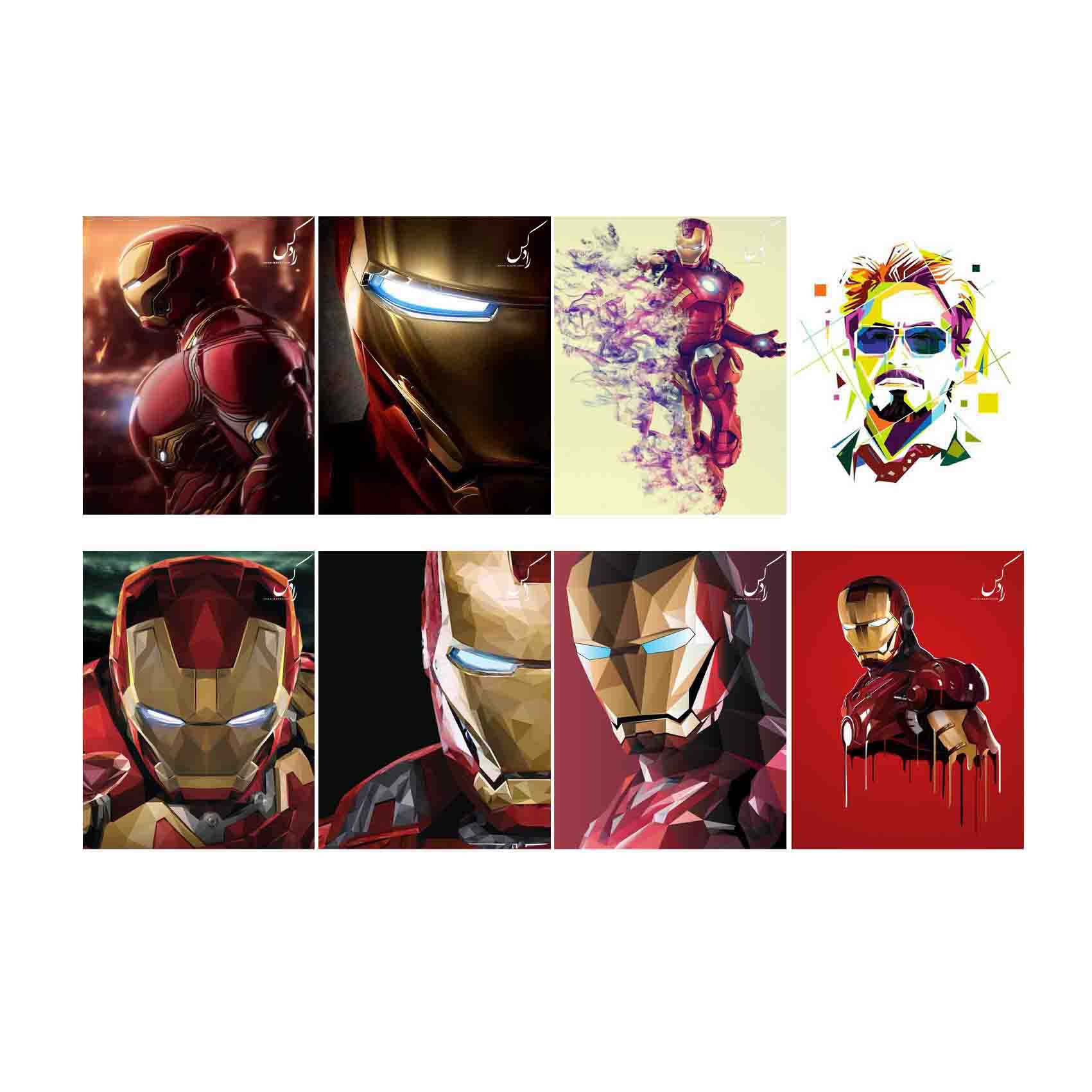 آویز تزیینی رادکس طرح مرد مورچه ای مدل ZX3 مجموعه 8 عددی