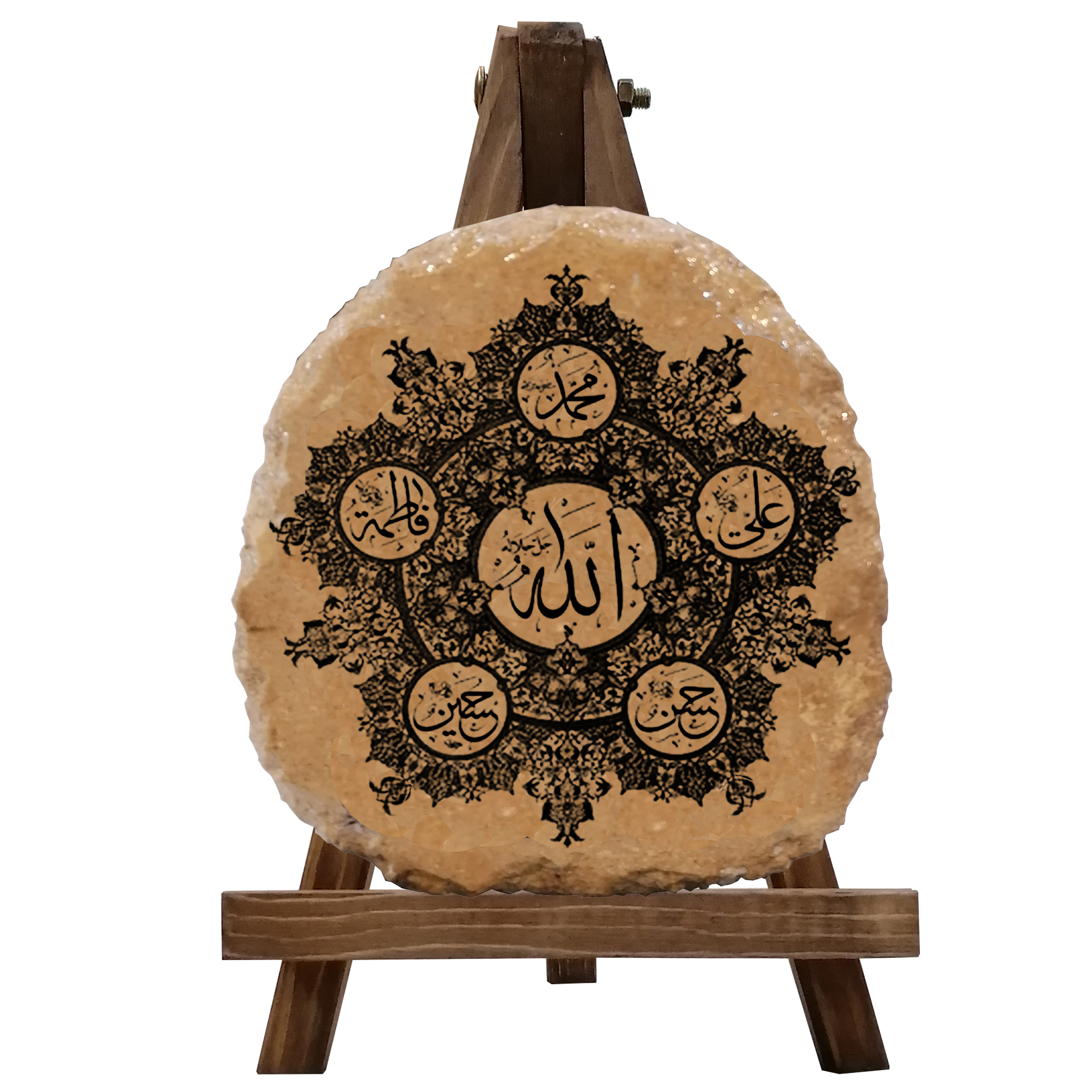 کتیبه دکوری مدل پنج تن ال عبا کد 0046