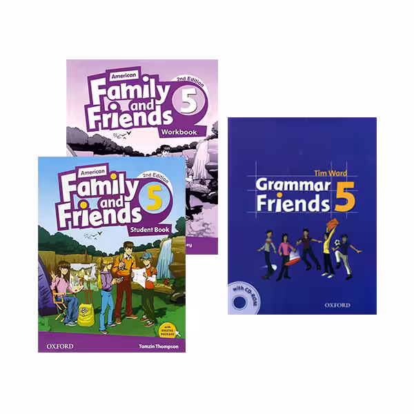 پک امریکن فمیلی اند فرندز 5 ویرایش دوم   کتاب گرامر | American Family and Friends 5 2nd Edition   Grammar Book Pack | خرید کتاب زبان | خرید لوازم التحریر | چی کتاب | بالاترین تخفیف و ارسال رایگان