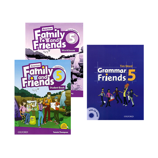 پک امریکن فمیلی اند فرندز 5 ویرایش دوم کتاب گرامر | American Family and Friends 5 2nd Edition Grammar Book Pack | خرید کتاب زبان | خرید لوازم التحریر | چی کتاب | بالاترین تخفیف و ارسال رایگان