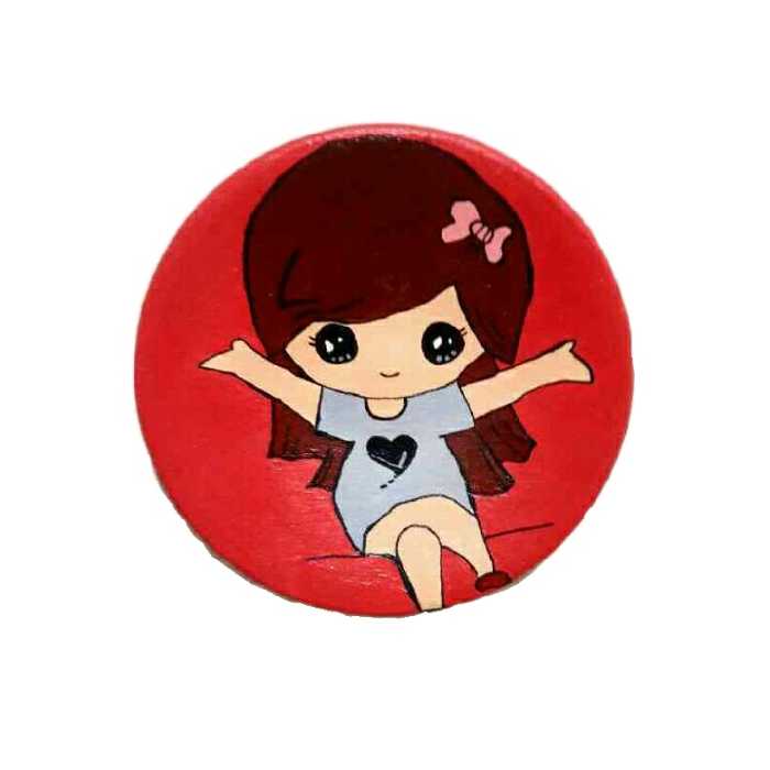 دیوارکوب سفالی مدل دختر کد۱۴