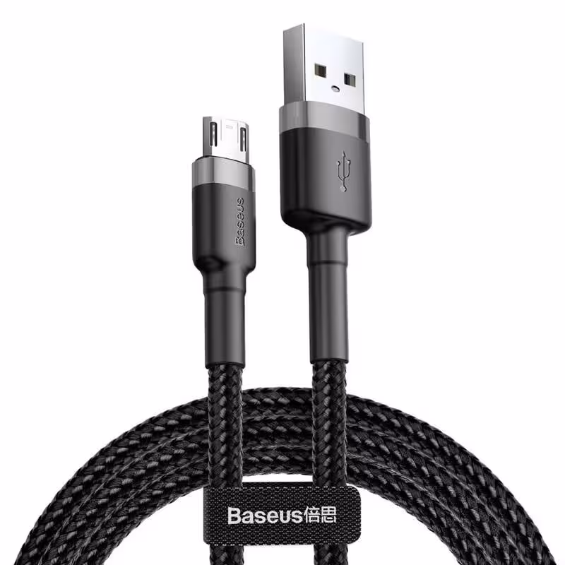 کابل میکرو یو اس بی فست شارژ Baseus Cafule CAMKLF-A 2.4A 50cm