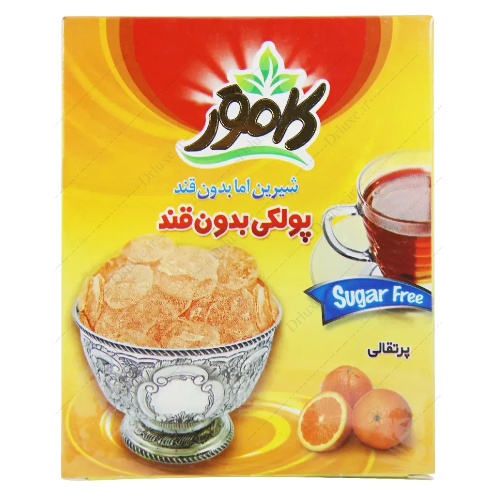 پولکی رژیمی کامور، پولکی بدون قند کامور پرتقالی 150 گرم