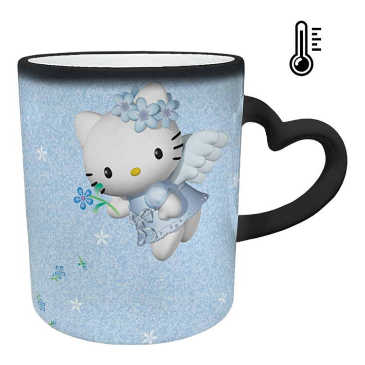 ماگ حرارتی مدل دسته قلبی طرح کیتی کد 3