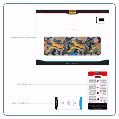 برچسب پوششی ماهوت مدل Autumn-Army مناسب برای تبلت مایکروسافت Surface Pro 2 2013