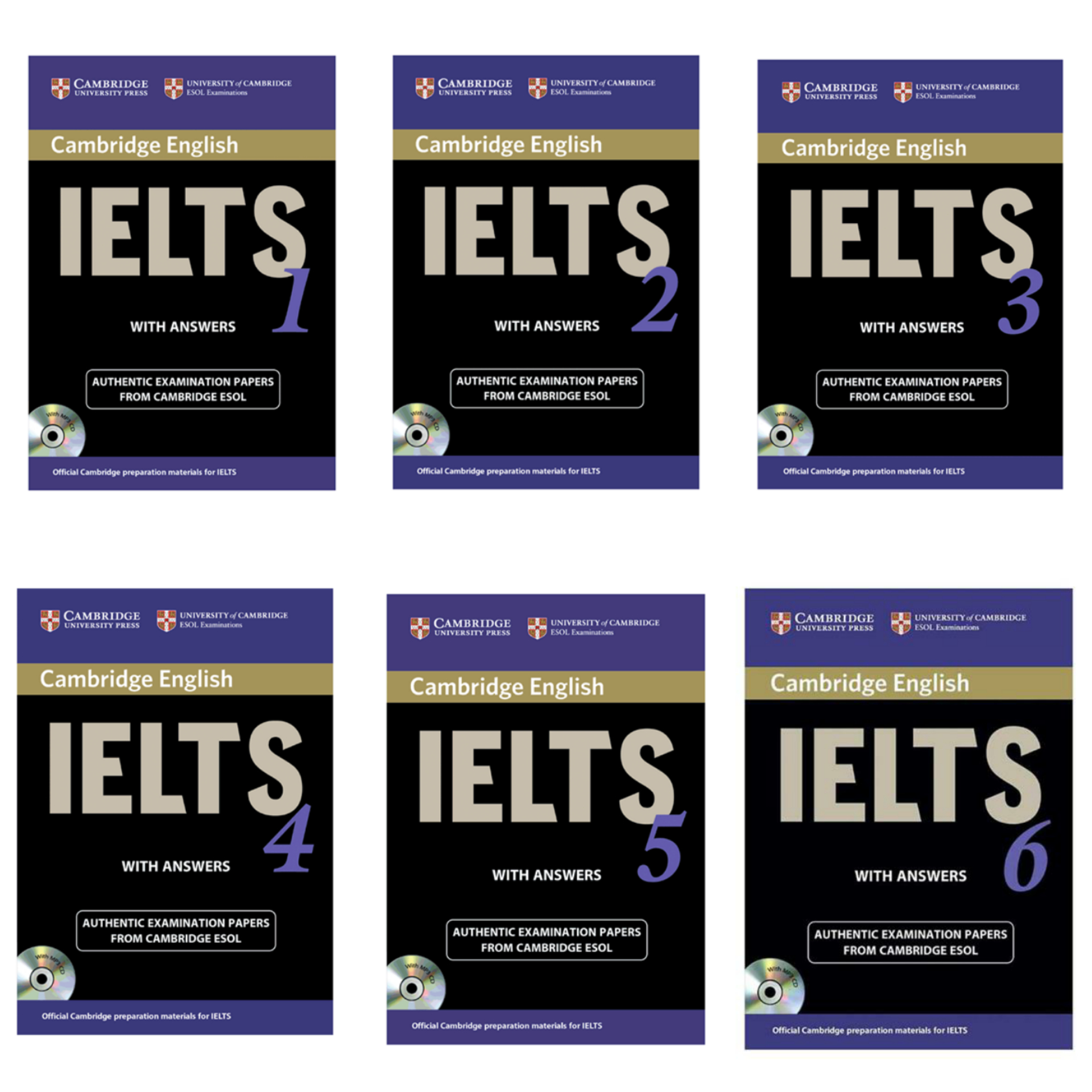 کتاب IELTS Cambridge اثر جمعی ازنویسندگان انتشارات Cambridge شش جلدی