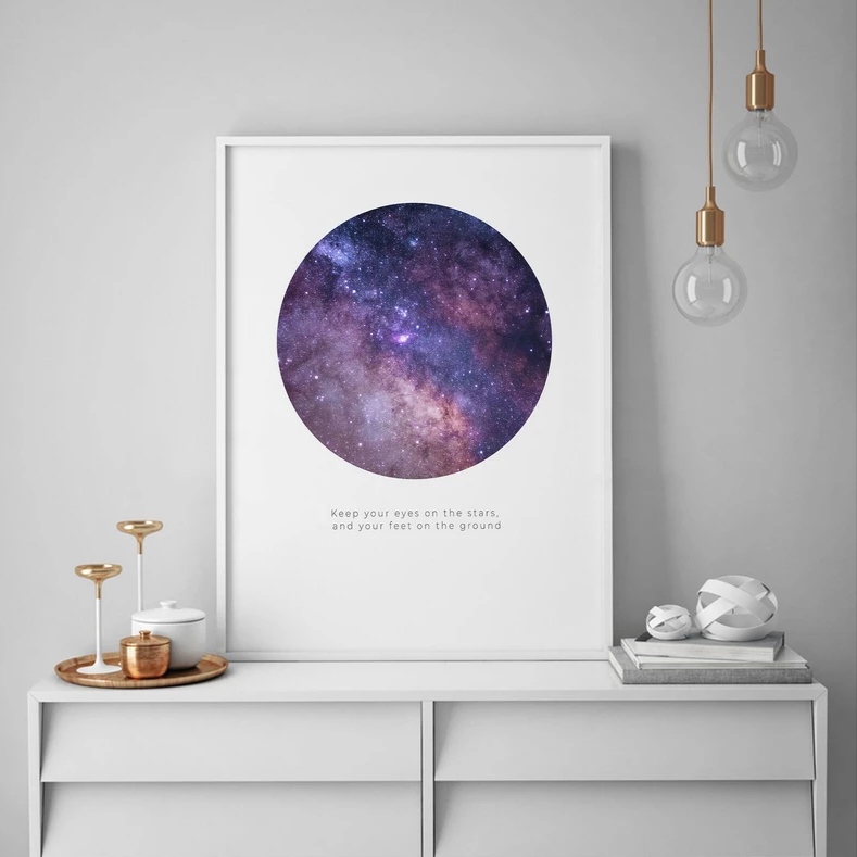 تابلو مدل دکوراتیو طرح کهکشان کد TA1401120