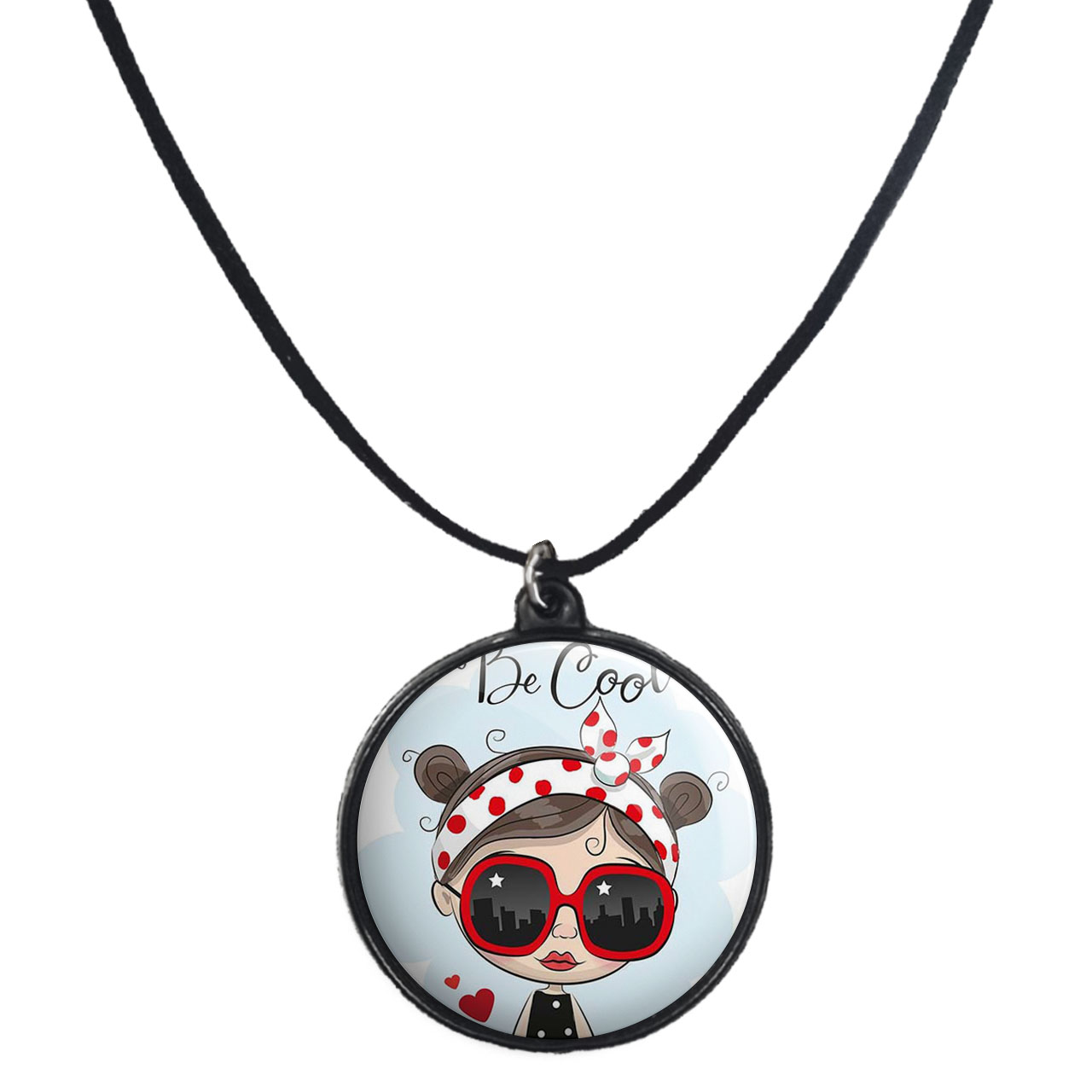 گردنبند پرمانه طرح بامزه و ناز کد pmb.4913 مدل دو طرفه