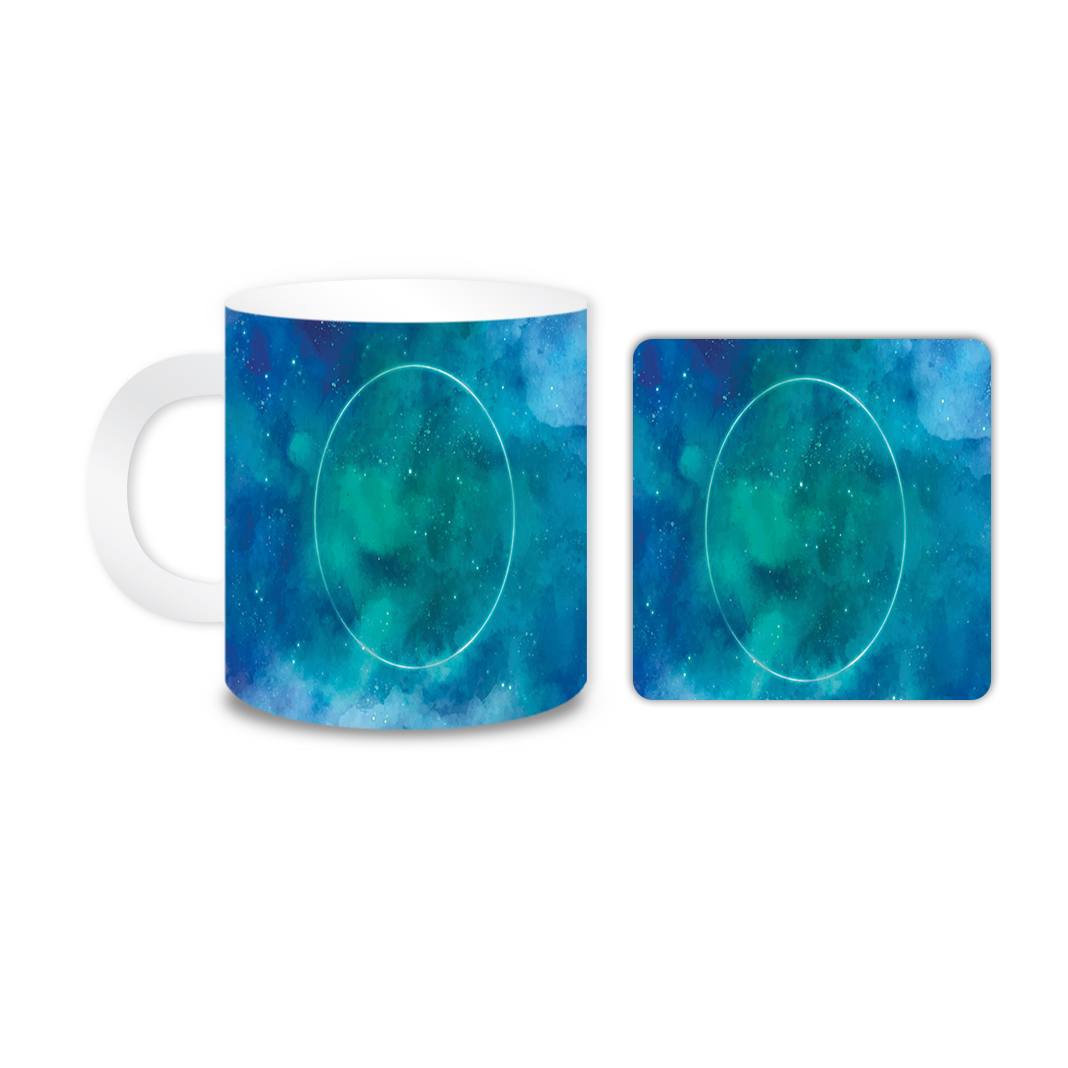 ماگ مدل دایره کد 1841 به همراه زیر لیوانی