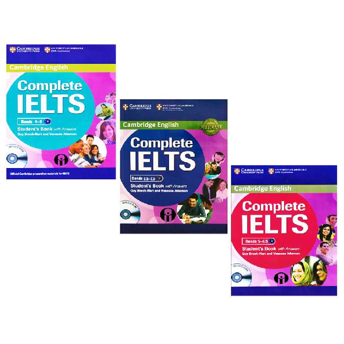 کتاب Cambridge English Complete IELTS Student Book اثر Guy Brook-Hart And Vanessa Jakeman انتشارات الوندپویان سه جلدی