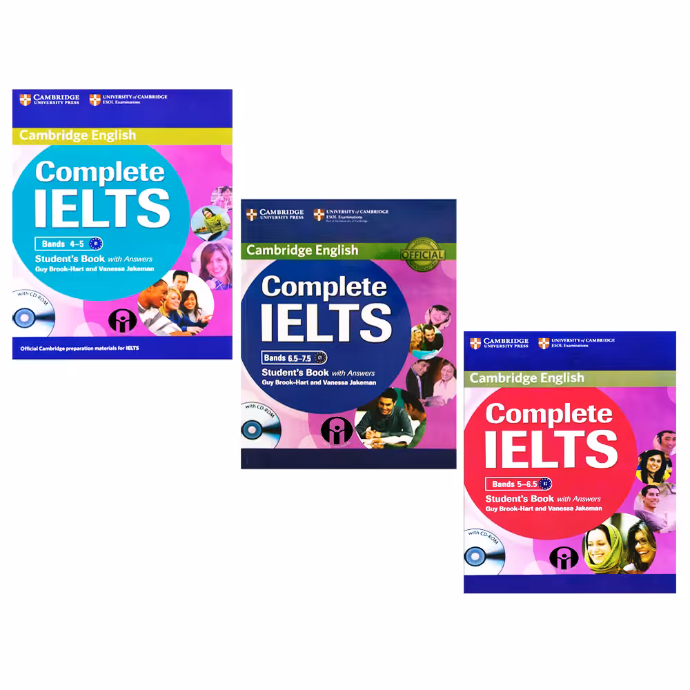 کتاب Cambridge English Complete IELTS Student Book اثر Guy Brook-Hart And Vanessa Jakeman انتشارات الوندپویان سه جلدی