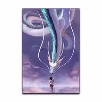 تابلو شاسی گوفی مدل انیمه شهر اشباح خفن طرح Spirited Away Anime کد PINK45 | دنیای قاب
