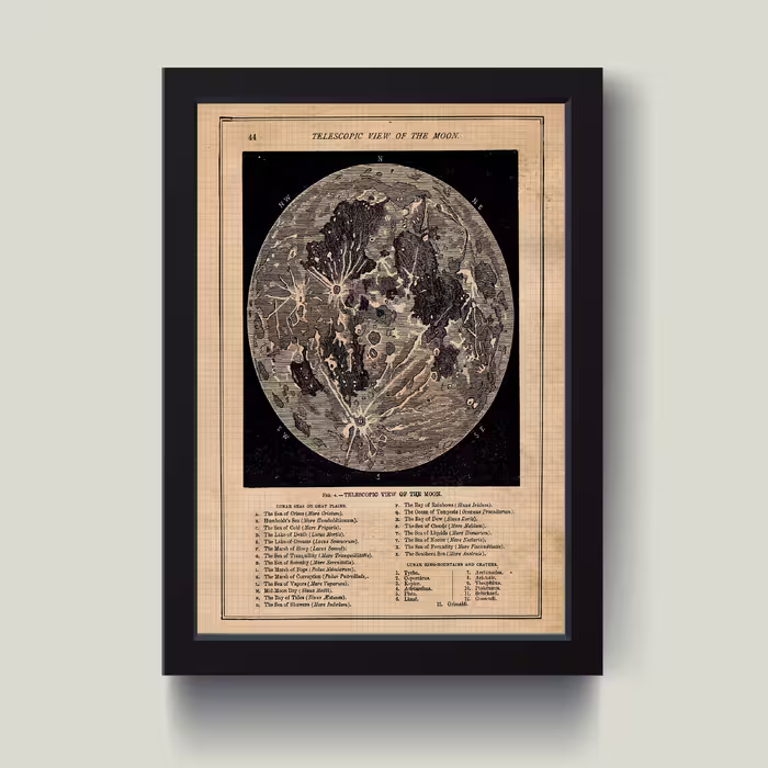 تابلو مدل مینیمال The moon کدS2933-b