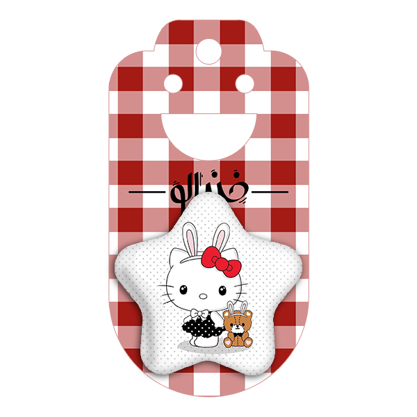 پیکسل خندالو طرح هلو کیتی مدل ستاره ای کد 2485