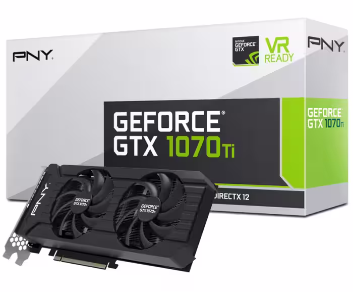 کارت گرافیک پی ان وای مدل GF107IGTXCR8GEPB GTX 1070 Ti Twin Fan  با حافظه 8 گیگابایت