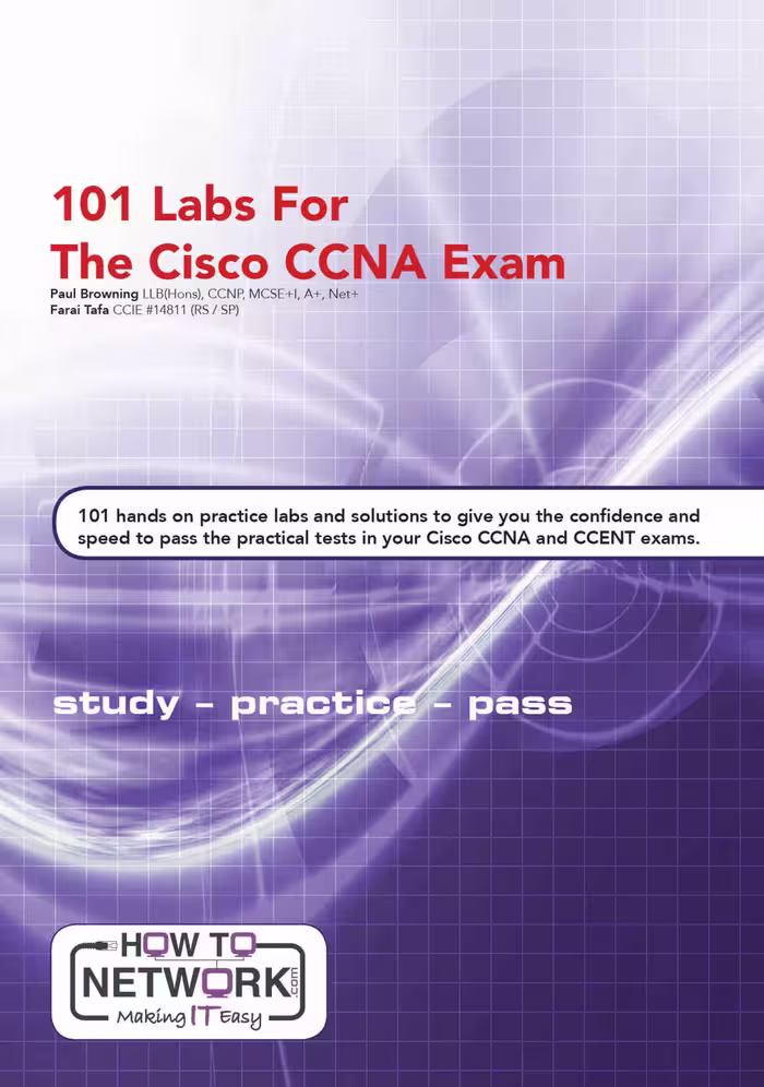 خرید و دانلود نسخه کامل کتاب 101 Labs for the Cisco CCNA Exam: Exam - 200-125 CCNA - 100-105 ICND1- 200-105 ICND2