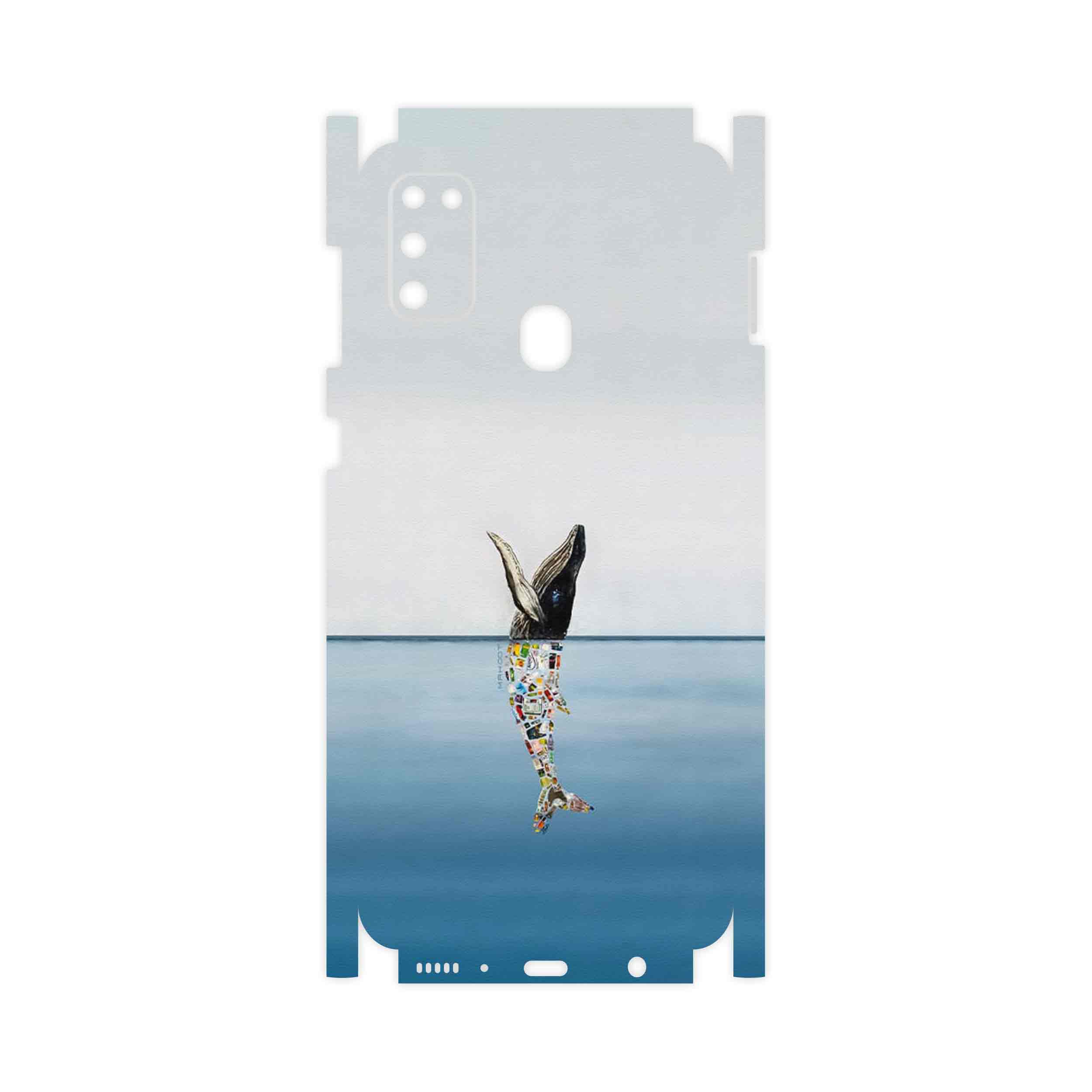 برچسب پوششی ماهوت مدل Collage of Sea Trash-FullSkin مناسب برای گوشی موبایل سامسونگ Galaxy M21