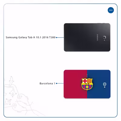 برچسب پوششی ماهوت مدل Barcelona مناسب برای تبلت سامسونگ Galaxy Tab A 10.1 2016 T580