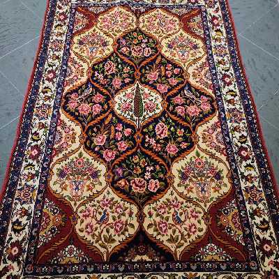 فرش دستبافت سه متری طرح درخت زندگی کد AA425